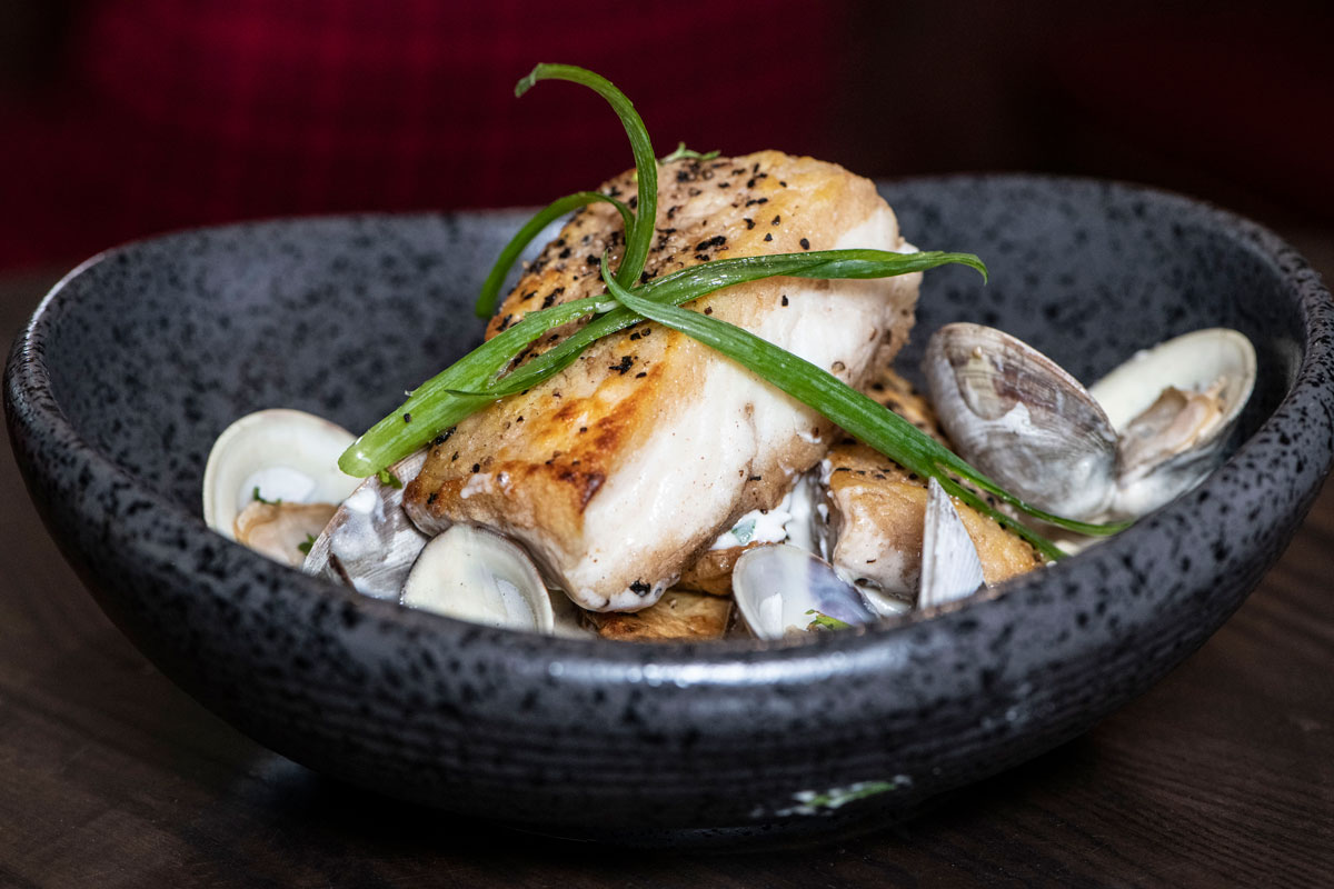 Halibut from our dining menu